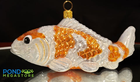 Koi Fish Ornament (Kohaku)  - pondmegastore